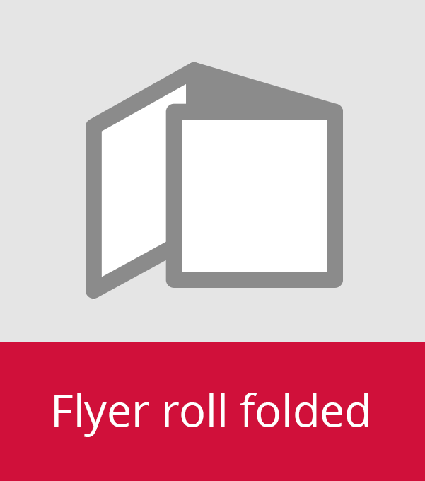 Flyer roll folded
